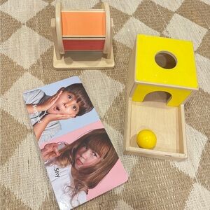Lovevery play kit toys wooden montessori baby book ball drop sensory explorer